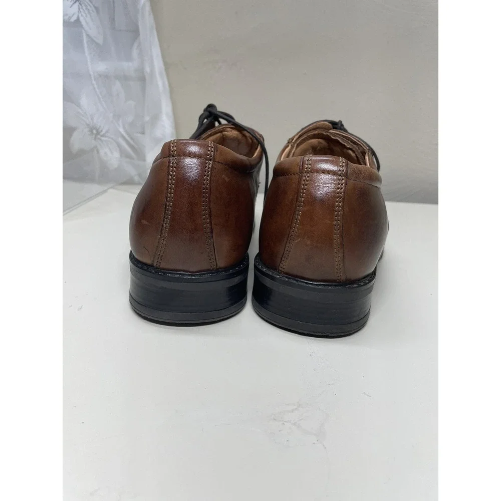 KLONDIKE Mens Eur 45 Brown Leather Shoes Oxfotd Dress Lece-up #96264 ( US 11)